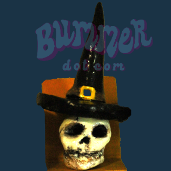 Skull with Witch Hat